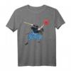 Musashi Samurai Vintage Japanisches Ronin-Krieger T-Shirt – Japanische Kalligraphie & Kampfkunst Design, Perfekt für Samurai-Fans & Geburtstagsgeschenke