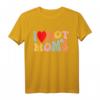 I Love Hot Moms Shirt - Lustiges Kinder Herz T-Shirt für Jungen & Mädchen, Geburtstags- und Valentinstagsgeschenk