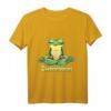 Yoga Frosch T-Shirt mit Spruch - Lustige Yoga Geschenkidee, Klassisch geschnitten, doppelt genähter Saum