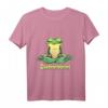 Yoga Frosch T-Shirt mit Spruch - Lustige Yoga Geschenkidee, Klassisch geschnitten, doppelt genähter Saum