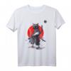 Ninja Katzenkrieger Samurai Japanisches Kitty T-Shirt für Männer, Frauen und Kinder - Mutiges Tiermotiv für Geburtstage, Weihnachten & Anlässe