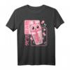 Kawaii Bubble Tea Japanischer Anime Boba Tea Otaku Mädchen T-Shirt – Süßes Design für Anime- und Bubble Tea-Liebhaberinnen
