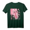 Kawaii Bubble Tea Japanischer Anime Boba Tea Otaku Mädchen T-Shirt – Süßes Design für Anime- und Bubble Tea-Liebhaberinnen