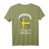 Schweden Herren Nordwikinger Elch Sverige T-Shirt – Perfekt als Schweden Geschenk für Männer & Kinder, mit schwedischer Flagge & Elchmotiv