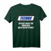 HapKitten T-Shirt mit Spruch 'Techno - Du Bist Nicht Du Wenn der Bass Nicht Bumst' – Stylishes Elektronik Musik Fan Oberteil
