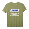 HapKitten T-Shirt mit Spruch 'Techno - Du Bist Nicht Du Wenn der Bass Nicht Bumst' – Stylishes Elektronik Musik Fan Oberteil