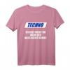 HapKitten T-Shirt mit Spruch 'Techno - Du Bist Nicht Du Wenn der Bass Nicht Bumst' – Stylishes Elektronik Musik Fan Oberteil