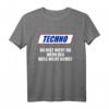 HapKitten T-Shirt mit Spruch 'Techno - Du Bist Nicht Du Wenn der Bass Nicht Bumst' – Stylishes Elektronik Musik Fan Oberteil