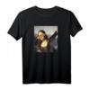 Dabbing Mona Lisa Meme T-Shirt - Lustiges Kunst & Humor Shirt für Freunde & Meme Fans