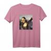 Dabbing Mona Lisa Meme T-Shirt - Lustiges Kunst & Humor Shirt für Freunde & Meme Fans
