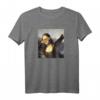 Dabbing Mona Lisa Meme T-Shirt - Lustiges Kunst & Humor Shirt für Freunde & Meme Fans