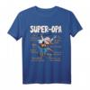 Anatomie eines Super Opa T-Shirt – Perfektes Geschenk für den besten Großvater zum Geburtstag, Weihnachten oder Vatertag