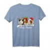 Frohe Weihnachten Meerschweinchen Pyjama T-Shirt - Lustiges Tierliebhaber Geschenk für Damen und Meerschweinchen Fans