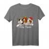 Frohe Weihnachten Meerschweinchen Pyjama T-Shirt - Lustiges Tierliebhaber Geschenk für Damen und Meerschweinchen Fans