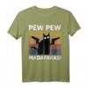 Vintage PewPew Madafakas Katze T-Shirt - Lustiges Geschenk für Katzenliebhaber, Freunde & Familie zum Geburtstag, Valentinstag & Weihnachten