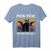 Vintage PewPew Madafakas Katze T-Shirt - Lustiges Geschenk für Katzenliebhaber, Freunde & Familie zum Geburtstag, Valentinstag & Weihnachten