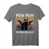Vintage PewPew Madafakas Katze T-Shirt - Lustiges Geschenk für Katzenliebhaber, Freunde & Familie zum Geburtstag, Valentinstag & Weihnachten