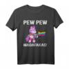 Unicorn Pew Pew Madafakas Vintage Crazy Cat Funny Graphic T-Shirt – Perfekt für Geburtstage, Feiertage & lustige Geschenke für Freunde und Familie