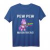 Unicorn Pew Pew Madafakas Vintage Crazy Cat Funny Graphic T-Shirt – Perfekt für Geburtstage, Feiertage & lustige Geschenke für Freunde und Familie