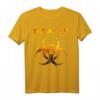 Gefahr Biohazard Symbol T-Shirt – Klassisch geschnitten, doppelt genäht, perfekt für Fans von Gefahrensymbolen und Statement-Mode