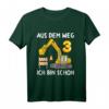 Kinder 3. Geburtstag T-Shirt mit Bagger - Lustiges Baustellen Design für Jungen & Mädchen zum 3. Geburtstag, Party und Geschenkidee