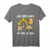 Kinder 3. Geburtstag T-Shirt mit Bagger - Lustiges Baustellen Design für Jungen & Mädchen zum 3. Geburtstag, Party und Geschenkidee