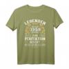 Legenden 1959 Geboren Geschenk – Geburtstags-T-Shirt für Männer und Frauen, Originelles Jahrgang 1959 Geburtstagsgeschenk