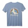Wild Mustang Vintage Sunset Horse T-Shirt - Go Wild Adopt a Mustang Geschenk für Tierliebhaber, Freunde und Familie