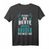 Cooles Motiv T-Shirt für den besten großen Bruder der Welt - Perfekte Geschenkidee für Geburtstag & Weihnachten
