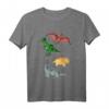 Kinder Dinosaurier T-Shirt für Jungs & Mädchen - Tyrannosaurus Rex, Triceratops, Brachiosaurus & Pteranodon - Perfektes Geschenk zum Geburtstag & Weihnachten