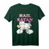 Rainbow Satanic Unicorn Cat T-Shirt - Humorous Satanist, Gothic & Metal Gift for Devil Worshipers and Alternative Style Fans