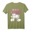 Rainbow Satanic Unicorn Cat T-Shirt - Humorous Satanist, Gothic & Metal Gift for Devil Worshipers and Alternative Style Fans