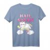 Rainbow Satanic Unicorn Cat T-Shirt - Humorous Satanist, Gothic & Metal Gift for Devil Worshipers and Alternative Style Fans