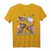 Universe Three Moon Capybaras Galaxy Stars T-Shirt – Lustiges Tierparodie Design für Kinder, Teens & Erwachsene, Perfekt als Geschenk