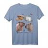 Universe Three Moon Capybaras Galaxy Stars T-Shirt – Lustiges Tierparodie Design für Kinder, Teens & Erwachsene, Perfekt als Geschenk