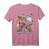 Universe Three Moon Capybaras Galaxy Stars T-Shirt – Lustiges Tierparodie Design für Kinder, Teens & Erwachsene, Perfekt als Geschenk