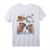 Universe Three Moon Capybaras Galaxy Stars T-Shirt – Lustiges Tierparodie Design für Kinder, Teens & Erwachsene, Perfekt als Geschenk