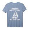 Segler Segelboot Anker Matrose Seemann Kapitän T-Shirt - Perfektes Geschenk für Skipper, Kapitäne & Segelenthusiasten