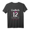 12. Geburtstag Mädchen T-Shirt - Lustiges Geschenk mit Krone, Herzen & Sternen für den perfekten Geburtstag