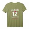 12. Geburtstag Mädchen T-Shirt - Lustiges Geschenk mit Krone, Herzen & Sternen für den perfekten Geburtstag