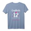 12. Geburtstag Mädchen T-Shirt - Lustiges Geschenk mit Krone, Herzen & Sternen für den perfekten Geburtstag