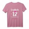 12. Geburtstag Mädchen T-Shirt - Lustiges Geschenk mit Krone, Herzen & Sternen für den perfekten Geburtstag