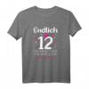 12. Geburtstag Mädchen T-Shirt - Lustiges Geschenk mit Krone, Herzen & Sternen für den perfekten Geburtstag