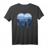 Wald Natur Kreis Minimalismus T-Shirt - Stylisches, nachhaltiges Geometrie-Shirt mit Tannenmotiv für Naturliebhaber