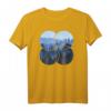 Wald Natur Kreis Minimalismus T-Shirt - Stylisches, nachhaltiges Geometrie-Shirt mit Tannenmotiv für Naturliebhaber