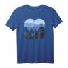 Wald Natur Kreis Minimalismus T-Shirt - Stylisches, nachhaltiges Geometrie-Shirt mit Tannenmotiv für Naturliebhaber
