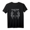 HapKitten Geschenk T-Shirt für Wikinger- und Nordische Mythologie Fans - Walküre, Valhalla & Vegvisir Design