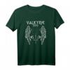 HapKitten Geschenk T-Shirt für Wikinger- und Nordische Mythologie Fans - Walküre, Valhalla & Vegvisir Design