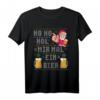 Witziges Weihnachts-Bier T-Shirt - Ho Ho Hol mir ein Bier Ugly Christmas Design für Weihnachtsmarkt, Feier & Adventskalender