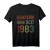 HapKitten Legendär Seit 1983 Geschenk T-Shirt - Retro Geburtstagsidee für Mann und Frau